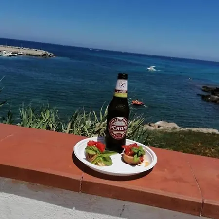 La Terrazza Sul Mare Appartamento Con Terrazza Vicino Aereoporto&Mare Sicilian Vintage Style Beach House 招待所